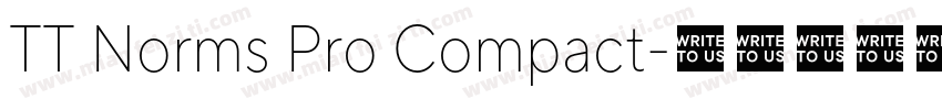 TT Norms Pro Compact字体转换